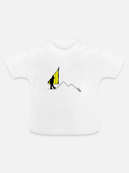 369 - Baby Bio-T-Shirt mit Rundhals - Weiß