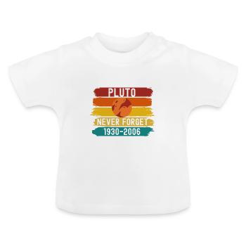 Pluto Planet - Baby Bio-T-Shirt mit Rundhals - Weiß - Vorne