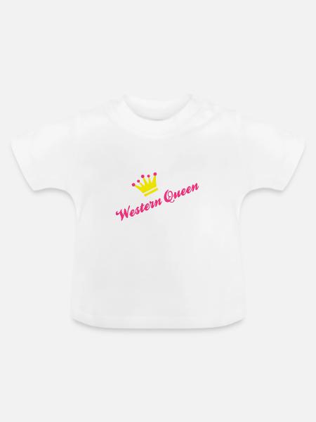 2541614 12071003 western - Baby Bio-T-Shirt mit Rundhals - Weiß