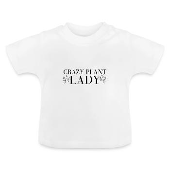 Pflanzen - Baby Bio-T-Shirt mit Rundhals - Weiß - Vorne