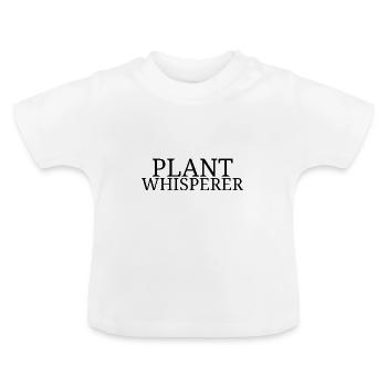 Pflanzen - Baby Bio-T-Shirt mit Rundhals - Weiß - Vorne