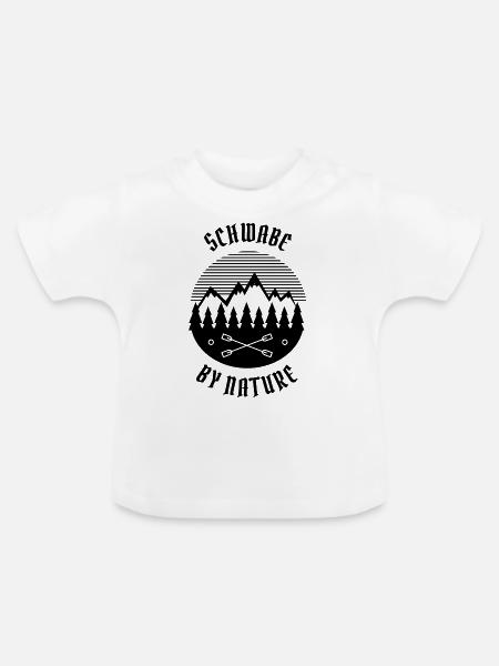 Schwabe by nature - Baby Bio-T-Shirt mit Rundhals - Weiß