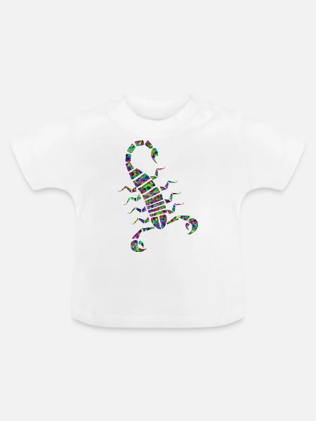 skorp 7 - Baby Bio-T-Shirt mit Rundhals - Weiß