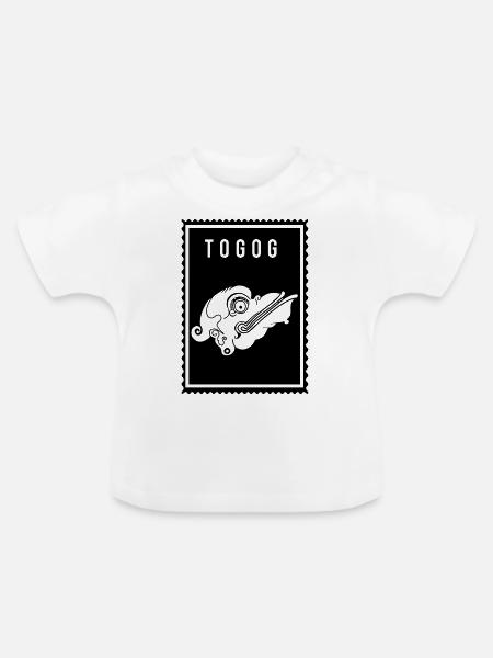 Togog - Wayang - Baby Bio-T-Shirt mit Rundhals - Weiß