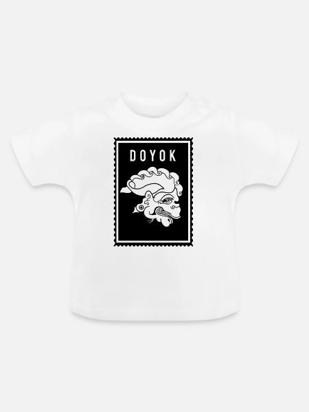 Doyok - Wayang - Baby Bio-T-Shirt mit Rundhals - Weiß