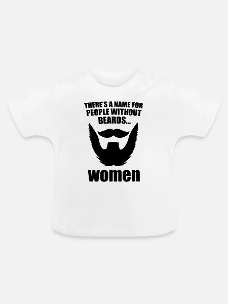 beard - Baby Bio-T-Shirt mit Rundhals - Weiß