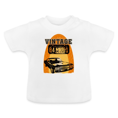 Vintage car california - Baby Bio-T-Shirt mit Rundhals