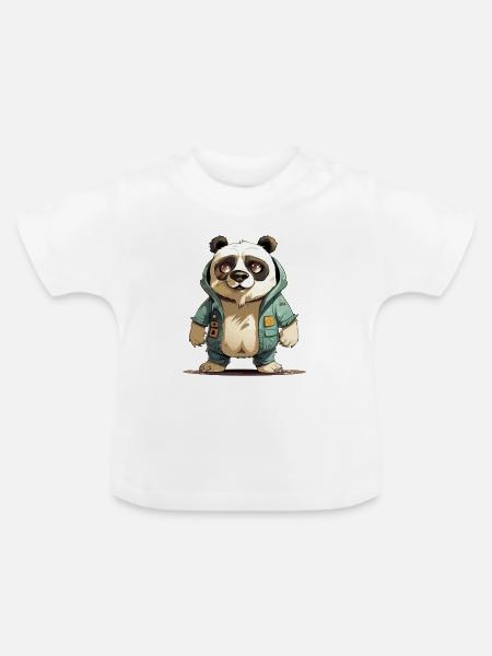 Kal the streum - Baby Bio-T-Shirt mit Rundhals - Weiß