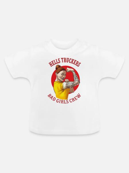 Bad Girls Crew - Baby Bio-T-Shirt mit Rundhals - Weiß