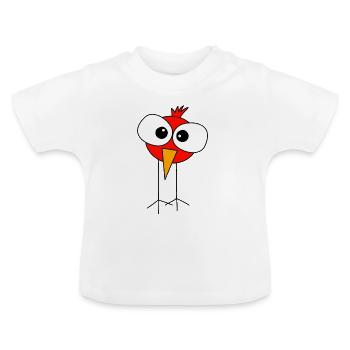 Angry bird - Baby Bio-T-Shirt mit Rundhals - Weiß - Vorne