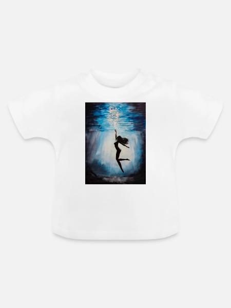 Versuchung - Baby Bio-T-Shirt mit Rundhals - Weiß
