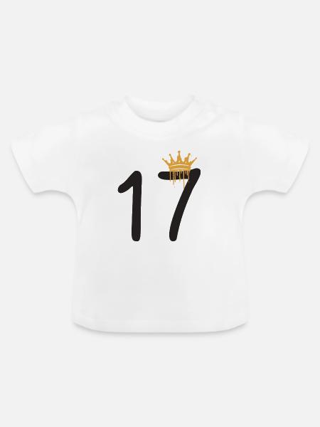17 - Baby Bio-T-Shirt mit Rundhals - Weiß