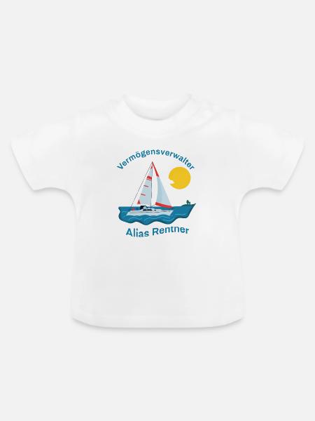 Rentner, Der Vermögensverwalter - Baby Bio-T-Shirt mit Rundhals - Weiß