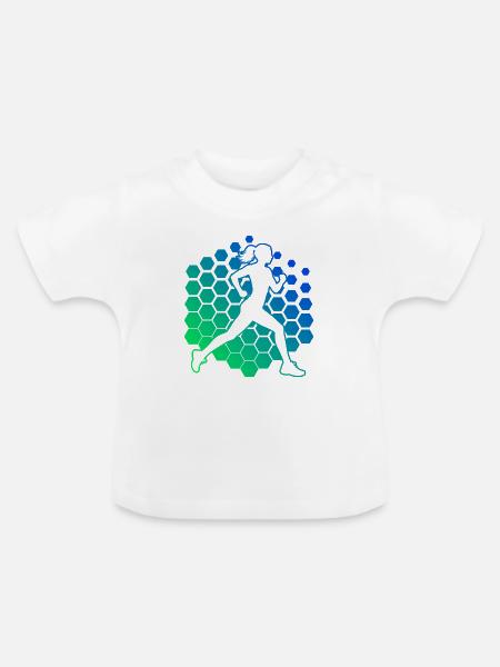 Geschenkidee für eine Running mit Running - Baby Bio-T-Shirt mit Rundhals - Weiß