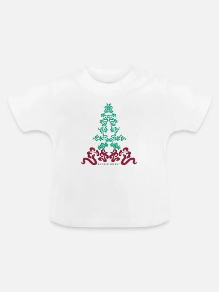 Verwurzelte Energie - Baby Bio-T-Shirt mit Rundhals - Weiß