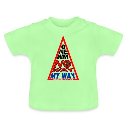 No way - Maglietta ecologica con scollo rotondo per neonato