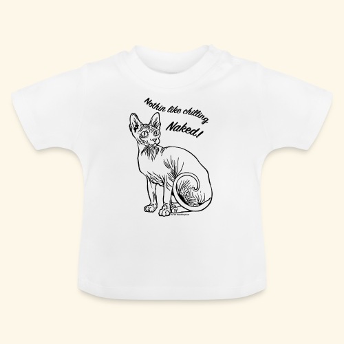 sushinaked - Maglietta ecologica con scollo rotondo per neonato