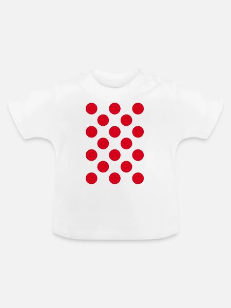 Bergtrikot - Baby Bio-T-Shirt mit Rundhals - Weiß