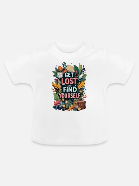 Hau ab - Baby Bio-T-Shirt mit Rundhals - Weiß