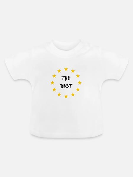 The best - Baby Bio-T-Shirt mit Rundhals - Weiß