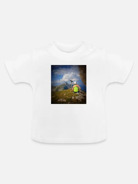 An der Spitze! - Baby Bio-T-Shirt mit Rundhals - Weiß