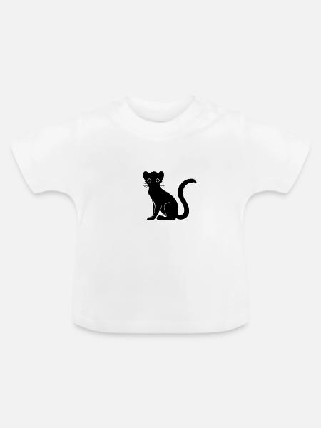 Nachtaktiver Kinkajou - Baby Bio-T-Shirt mit Rundhals - Weiß