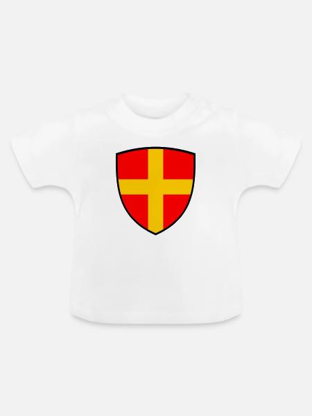 Skåne - Baby Bio-T-Shirt mit Rundhals - Weiß