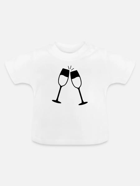 Toaste - Baby Bio-T-Shirt mit Rundhals - Weiß