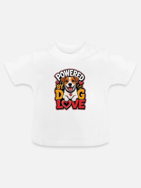 Jack Russell Terrier - Baby Bio-T-Shirt mit Rundhals - Weiß