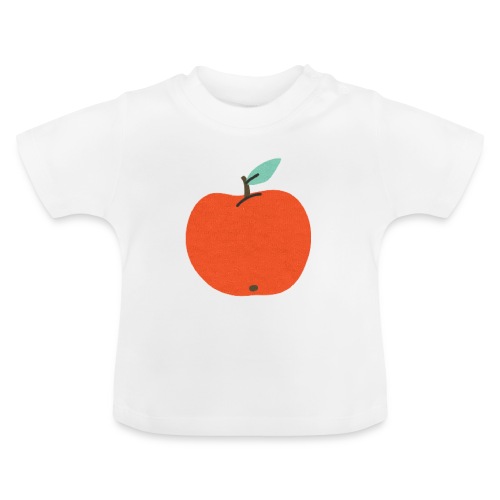 Mela - Maglietta ecologica con scollo rotondo per neonato