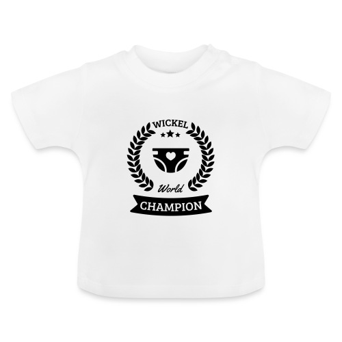 Baby Wickel World Champion - Baby Bio-T-Shirt mit Rundhals