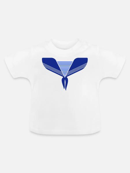 Seemann - Baby Bio-T-Shirt mit Rundhals - Weiß