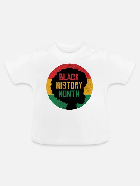 Black History Month - Baby Bio-T-Shirt mit Rundhals - Weiß