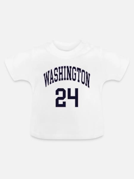 Washington 24 - Baby Bio-T-Shirt mit Rundhals - Weiß