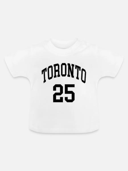 Toronto 25 - Baby Bio-T-Shirt mit Rundhals - Weiß