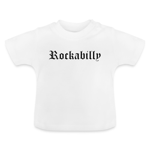 rockabilly noir contour blanc - T-shirt bio col rond Bébé