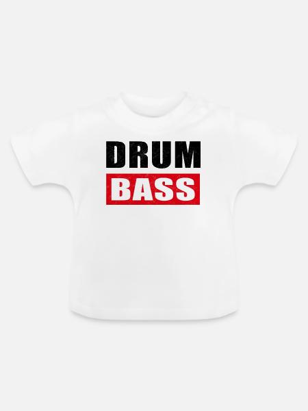 DnB - Baby Bio-T-Shirt mit Rundhals - Weiß