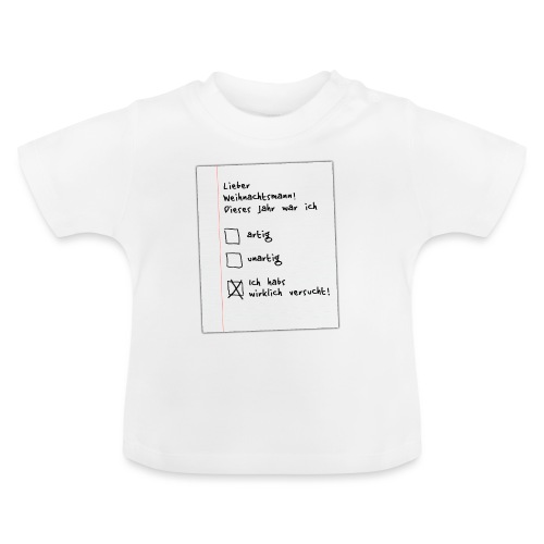 Lieber Weihnachtsmann - Baby Bio-T-Shirt mit Rundhals