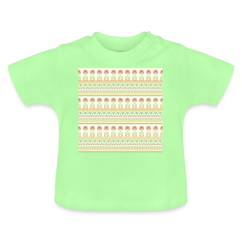 EGIPCIO Patrón I - Camiseta orgánica para bebé con cuello redondo