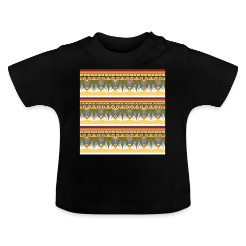 EGIPCIO Patrón VII - Camiseta orgánica para bebé con cuello redondo