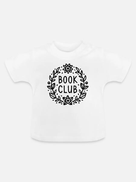 Lesergruppe des Buchclubs - Baby Bio-T-Shirt mit Rundhals - Weiß