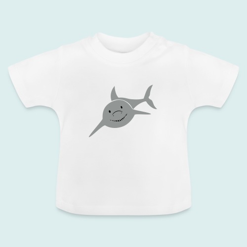 shark - Baby biologisch T-shirt met ronde hals