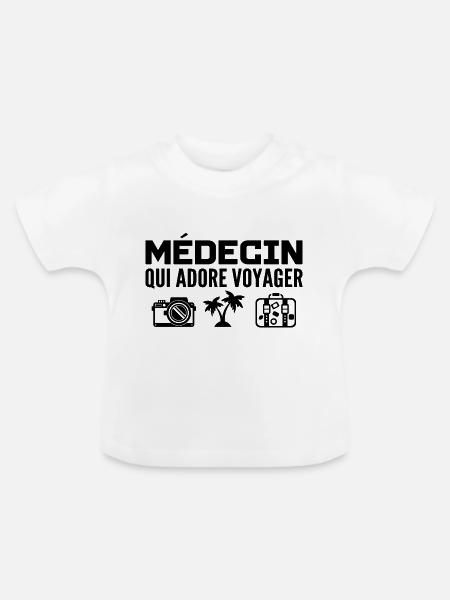 Reisende & Ärzte: Leidenschaft & Entdeckung - Baby Bio-T-Shirt mit Rundhals - Weiß