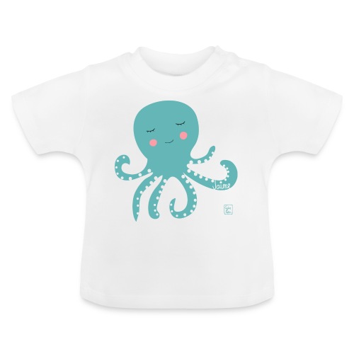 baby Jaime - Camiseta orgánica para bebé con cuello redondo
