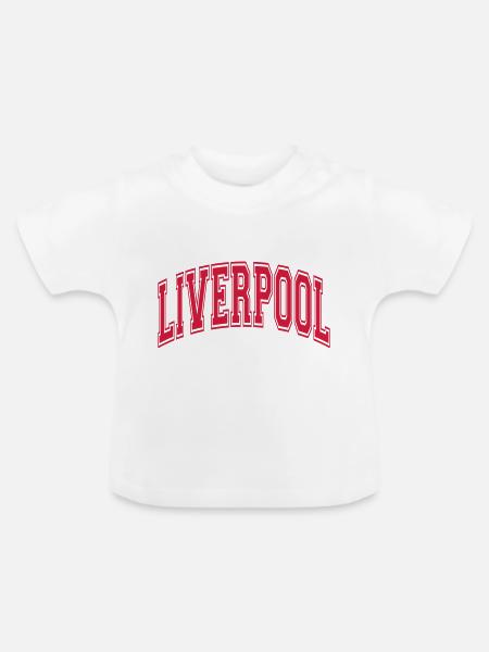 Liverpool - Baby Bio-T-Shirt mit Rundhals - Weiß