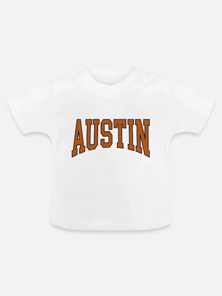Austin - Baby Bio-T-Shirt mit Rundhals - Weiß