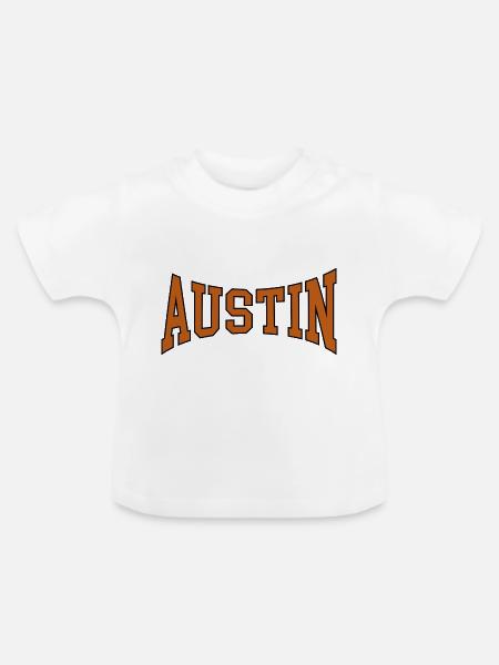 Austin - Baby Bio-T-Shirt mit Rundhals - Weiß