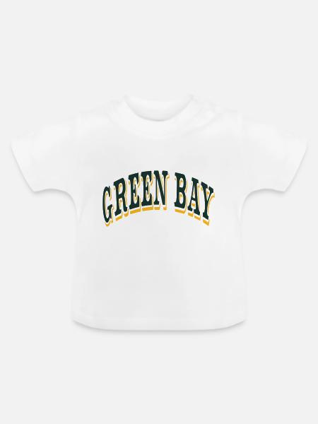 Green Bay - Baby Bio-T-Shirt mit Rundhals - Weiß