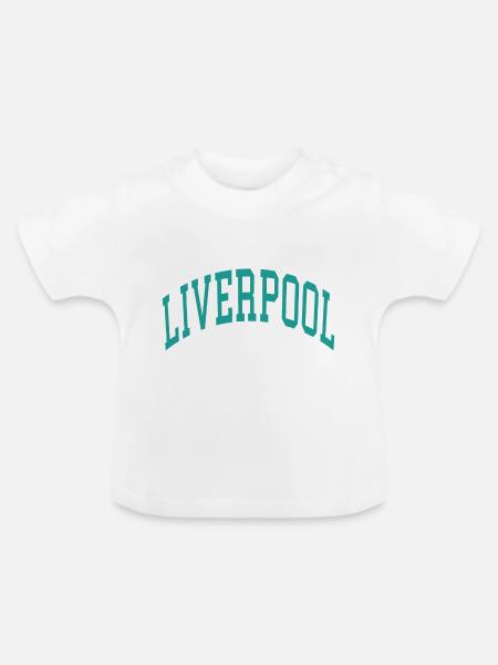 Liverpool - Baby Bio-T-Shirt mit Rundhals - Weiß