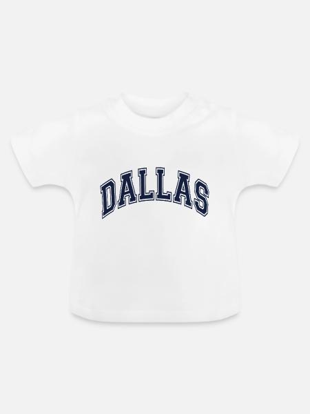 Dallas - Baby Bio-T-Shirt mit Rundhals - Weiß